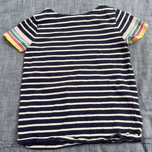 Girls mini boden striped top 6-7